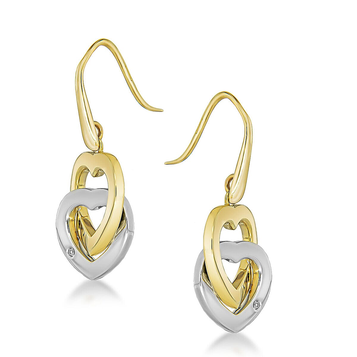 9K White Gold  Earring,  Gold Wt. 6.1 Gms