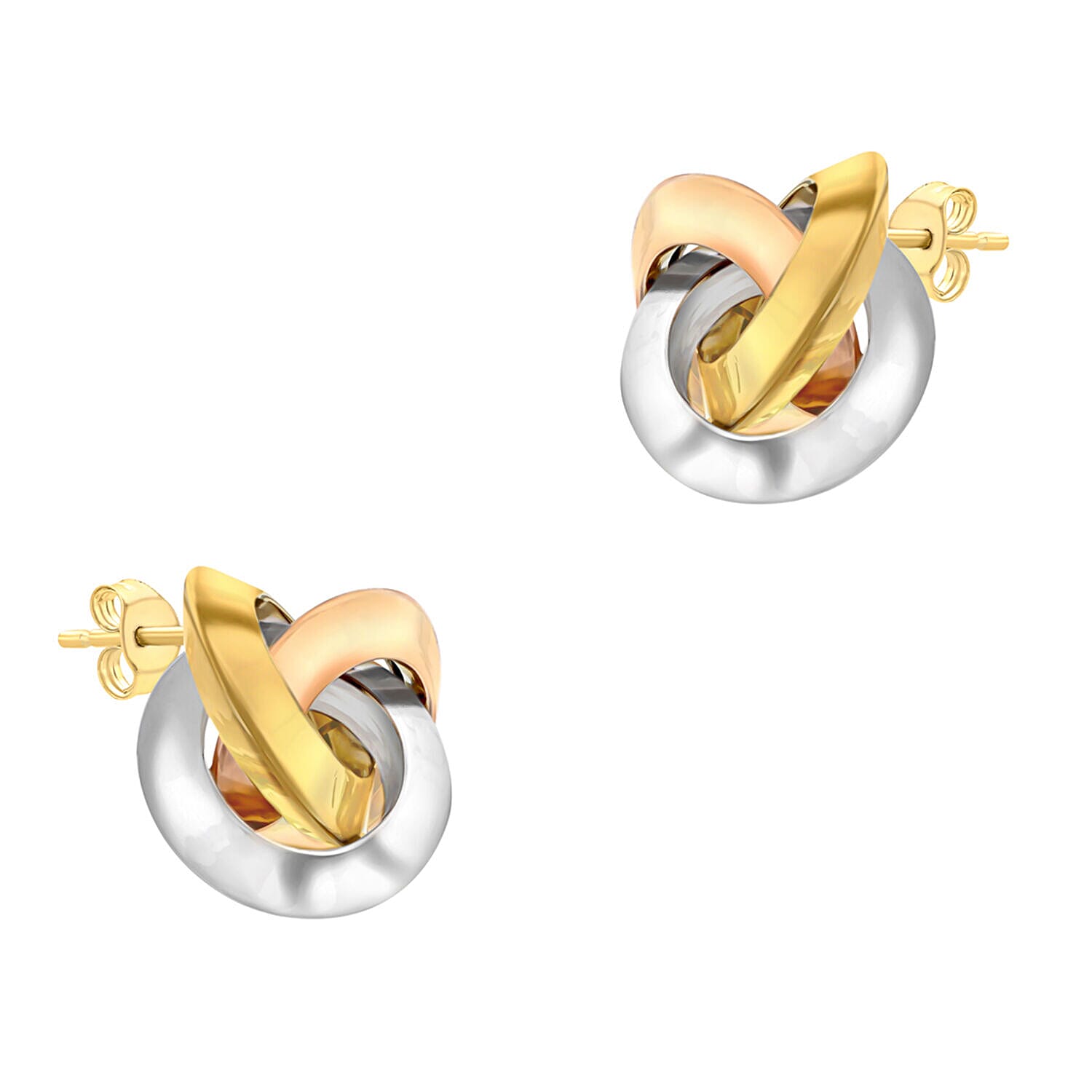9K Rose Gold  Earring,  Gold Wt. 3.2 Gms