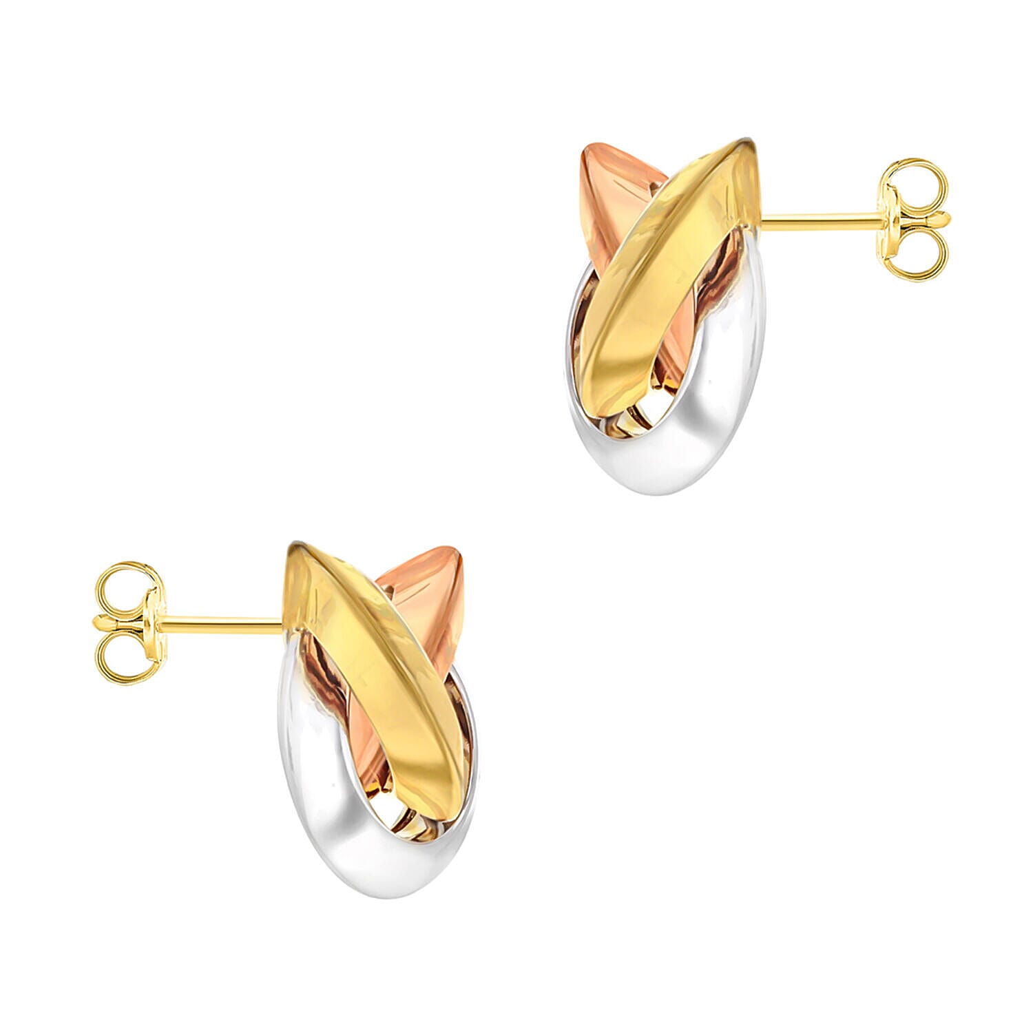 9K Rose Gold  Earring,  Gold Wt. 3.2 Gms