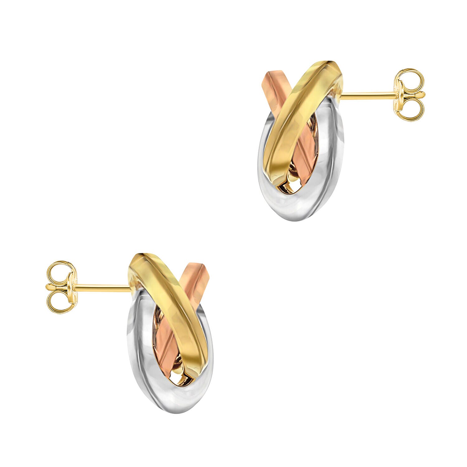 9K White Gold  Earring,  Gold Wt. 2.6 Gms