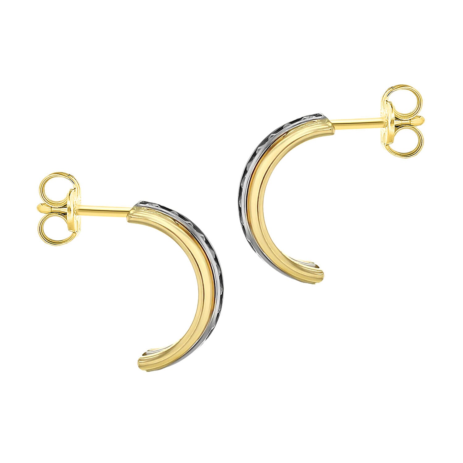 9K White Gold  Earring,  Gold Wt. 1.5 Gms