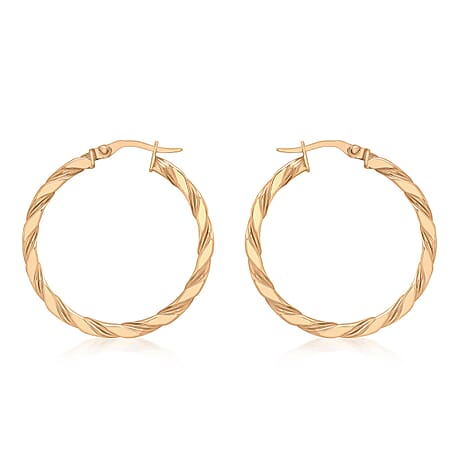 9K Rose Gold  Earring,  Gold Wt. 1.7 Gms