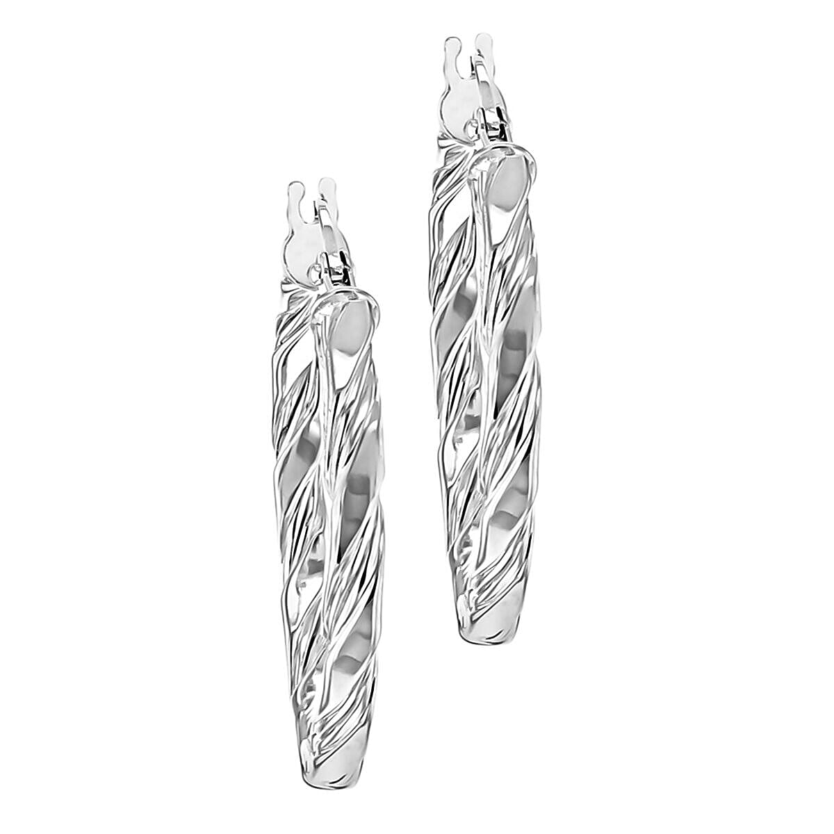 9K White Gold  Earring,  Gold Wt. 1.7 Gms