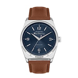 DOD - Ben Sherman Blue Dial Analog Mens Watch with Brown Strap