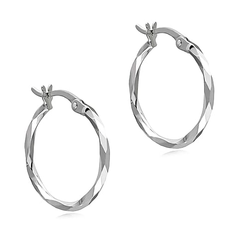 9K White Gold  Earring,  Gold Wt. 1 Gms
