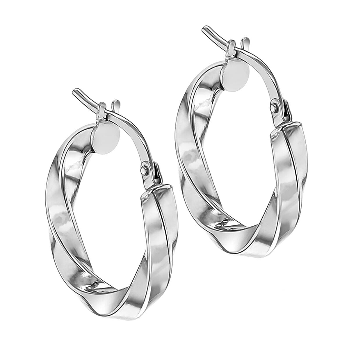 9K White Gold  Earring,  Gold Wt. 1.1 Gms