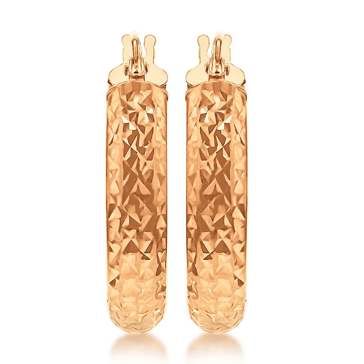 9K Rose Gold  Earring,  Gold Wt. 1.5 Gms