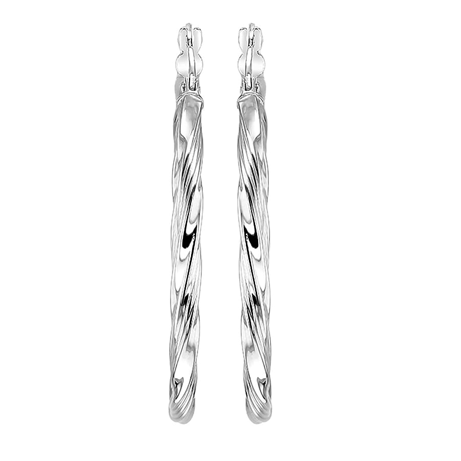 9K White Gold Earring, Gold Wt. 2.2 Gms