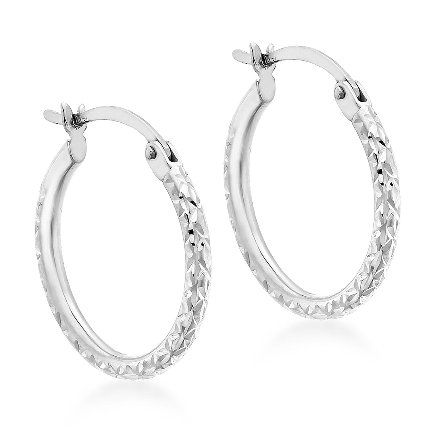 9K White Gold  Earring,  Gold Wt. 1 Gms