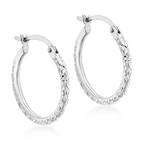 9K White Gold  Earring,  Gold Wt. 1 Gms