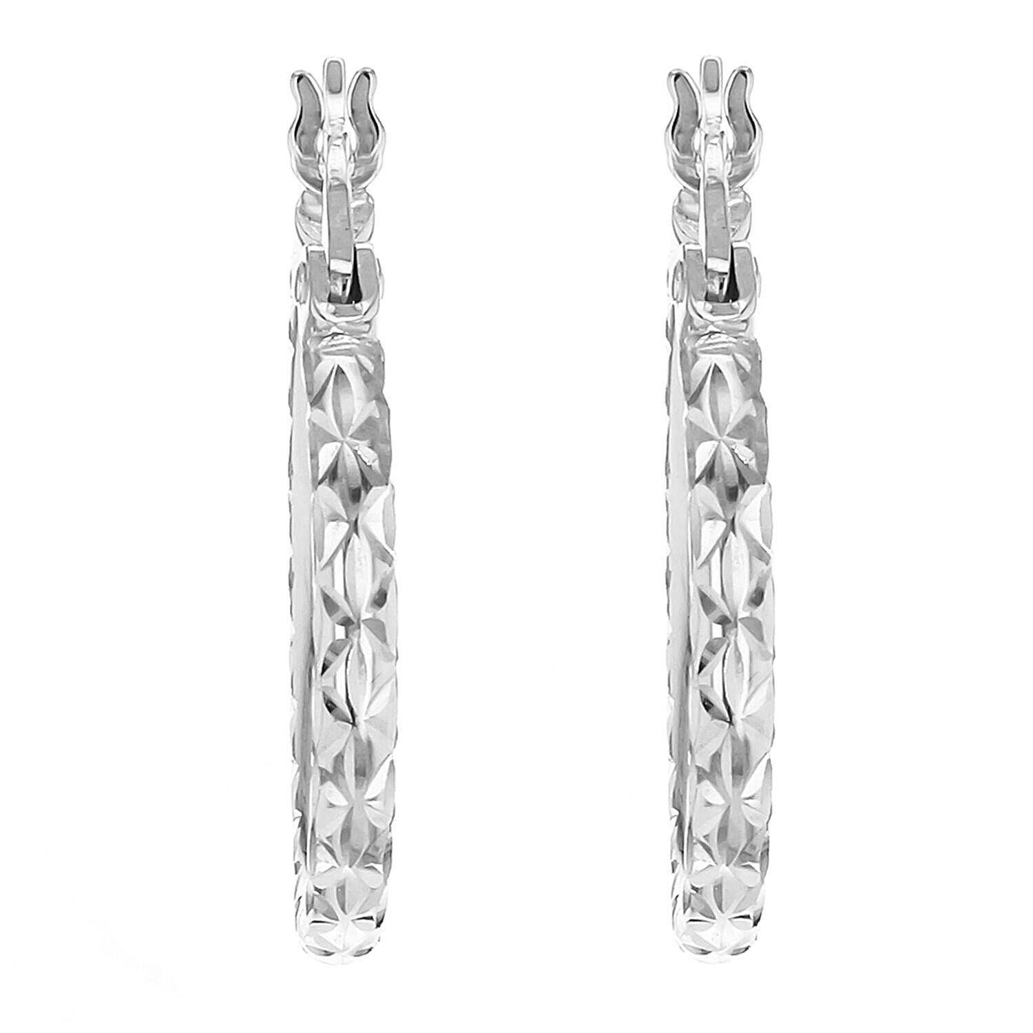9K White Gold  Earring,  Gold Wt. 1 Gms