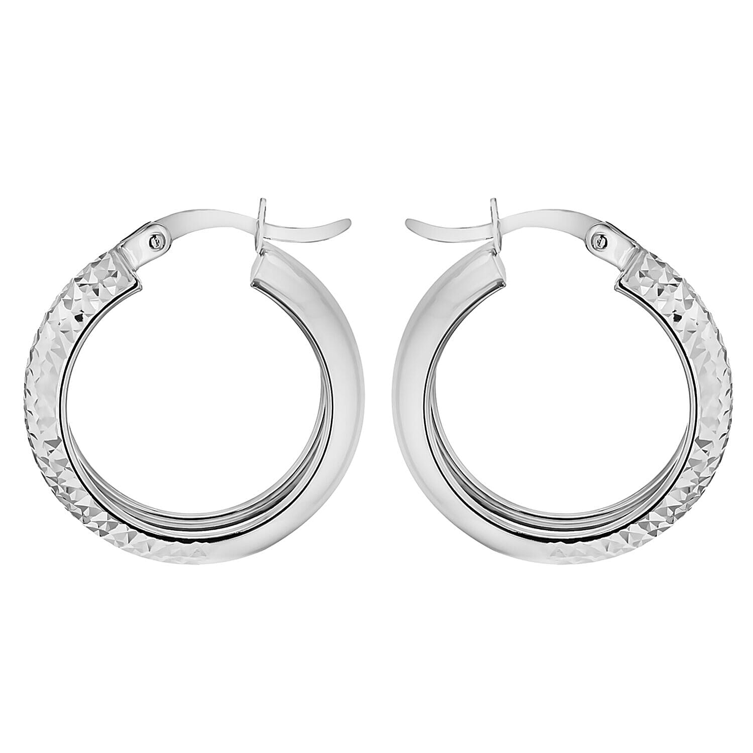 9K White Gold  Earring,  Gold Wt. 2.2 Gms
