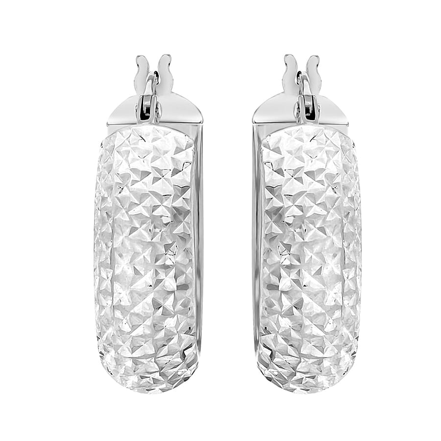 9K White Gold Earring, Gold Wt. 2.2 Gms