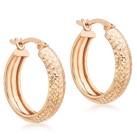 9K Rose Gold  Earring,  Gold Wt. 1.8 Gms