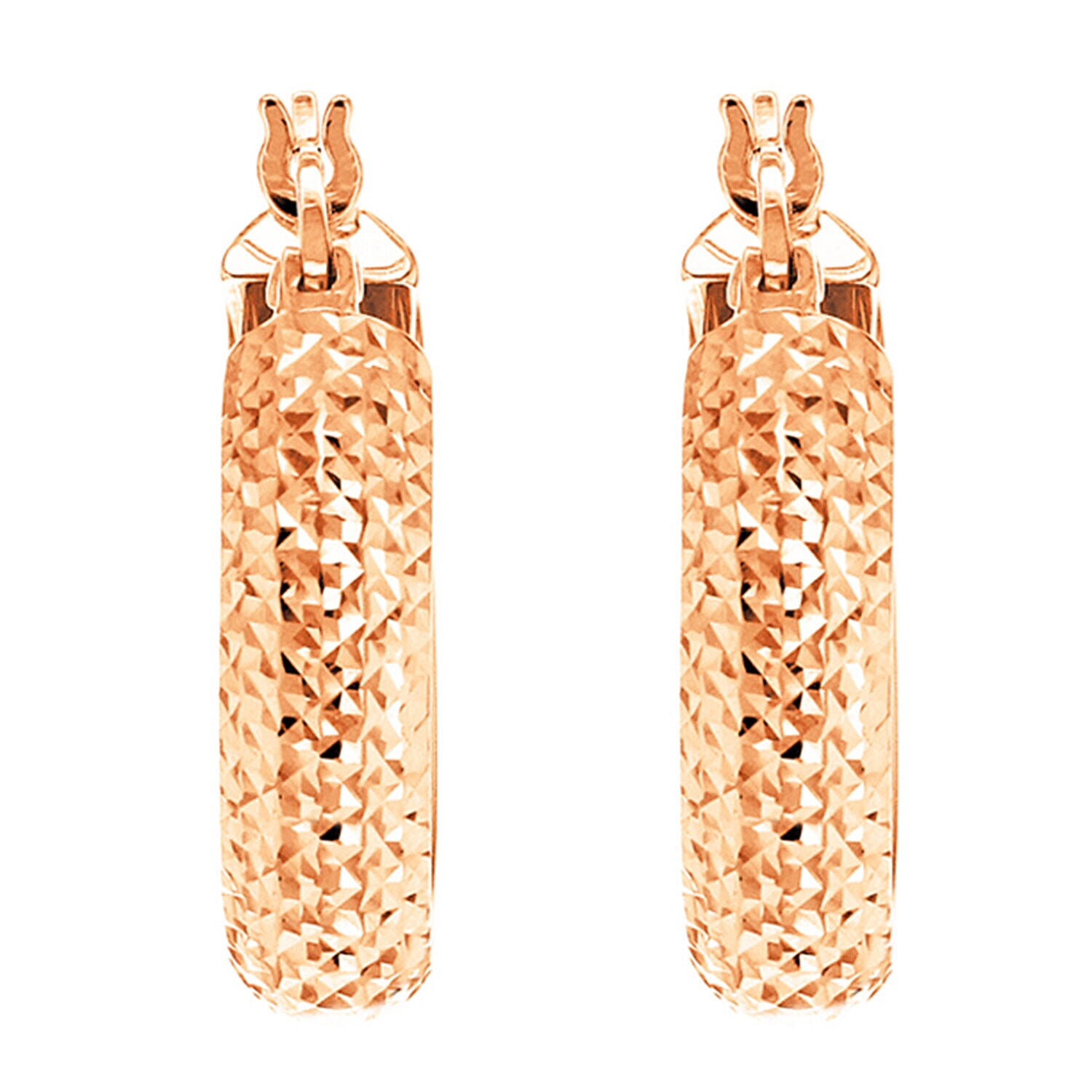 9K Rose Gold  Earring,  Gold Wt. 1.8 Gms