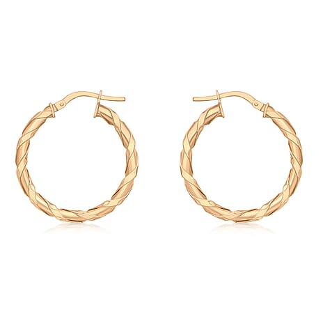 9K Rose Gold  Earring,  Gold Wt. 1.4 Gms