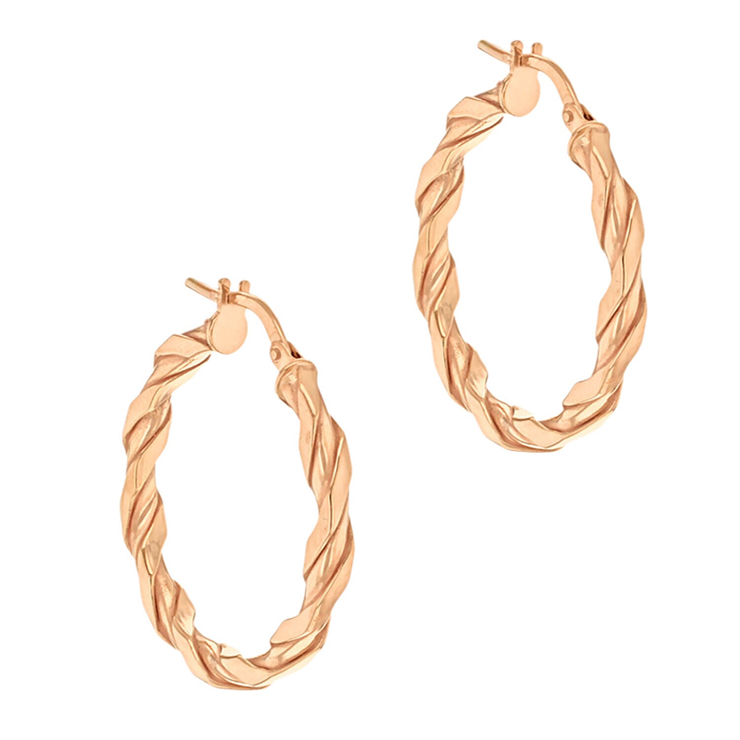 9K Rose Gold  Earring,  Gold Wt. 1.4 Gms