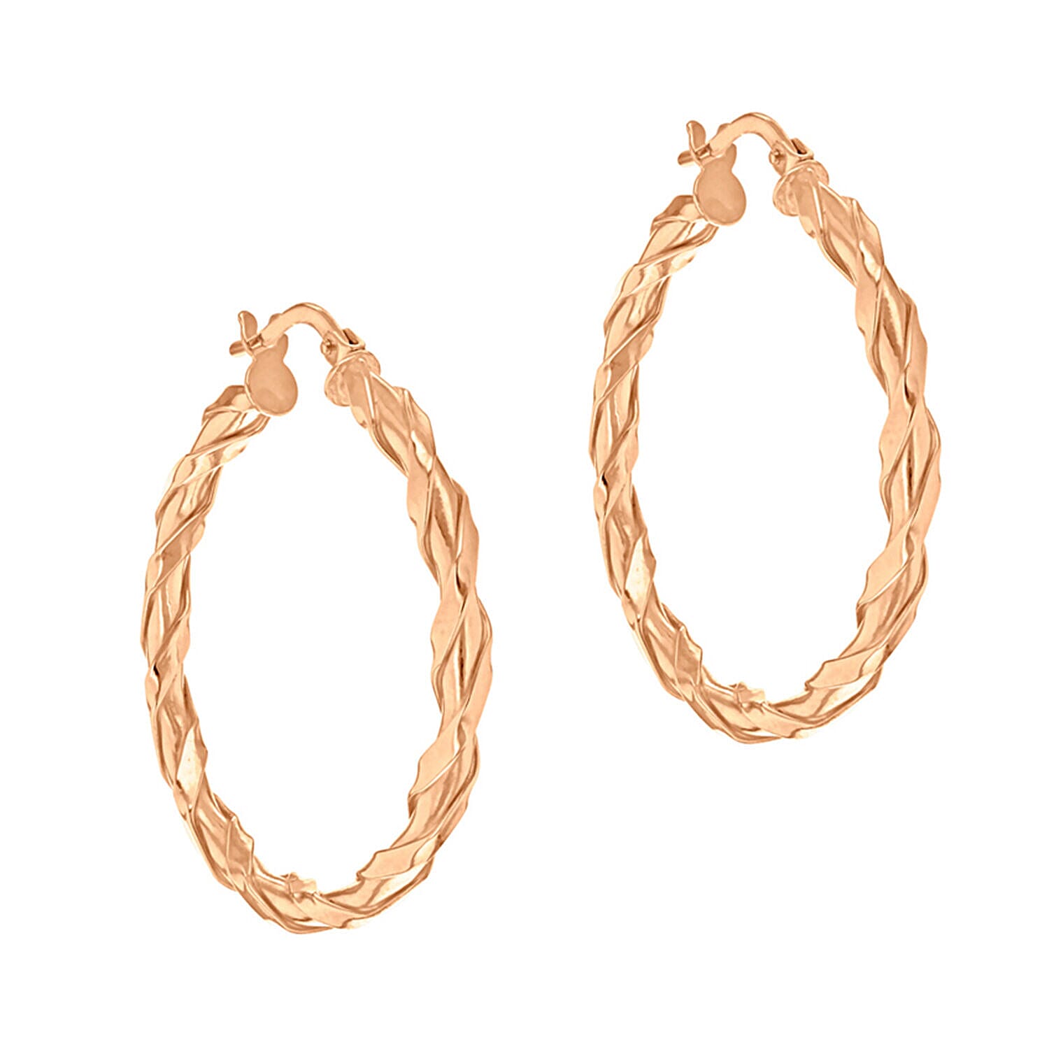 9K Rose Gold  Earring,  Gold Wt. 1.6 Gms
