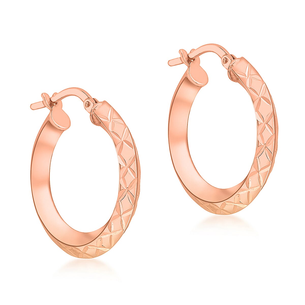 9K Rose Gold  Earring,  Gold Wt. 1.5 Gms