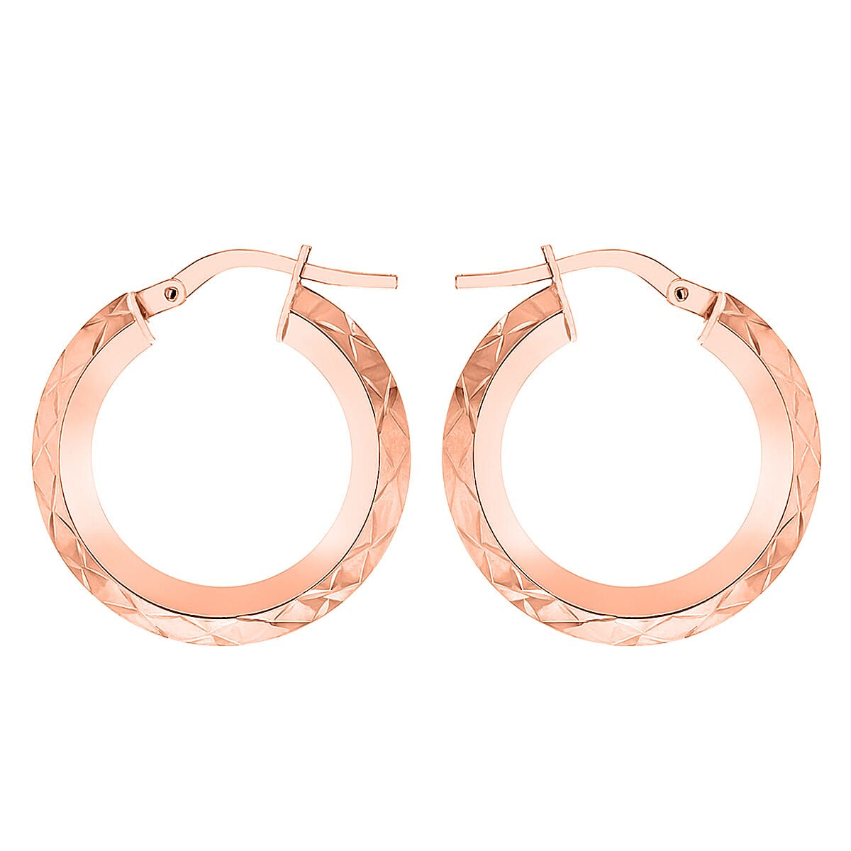 9K Rose Gold  Earring,  Gold Wt. 1.5 Gms