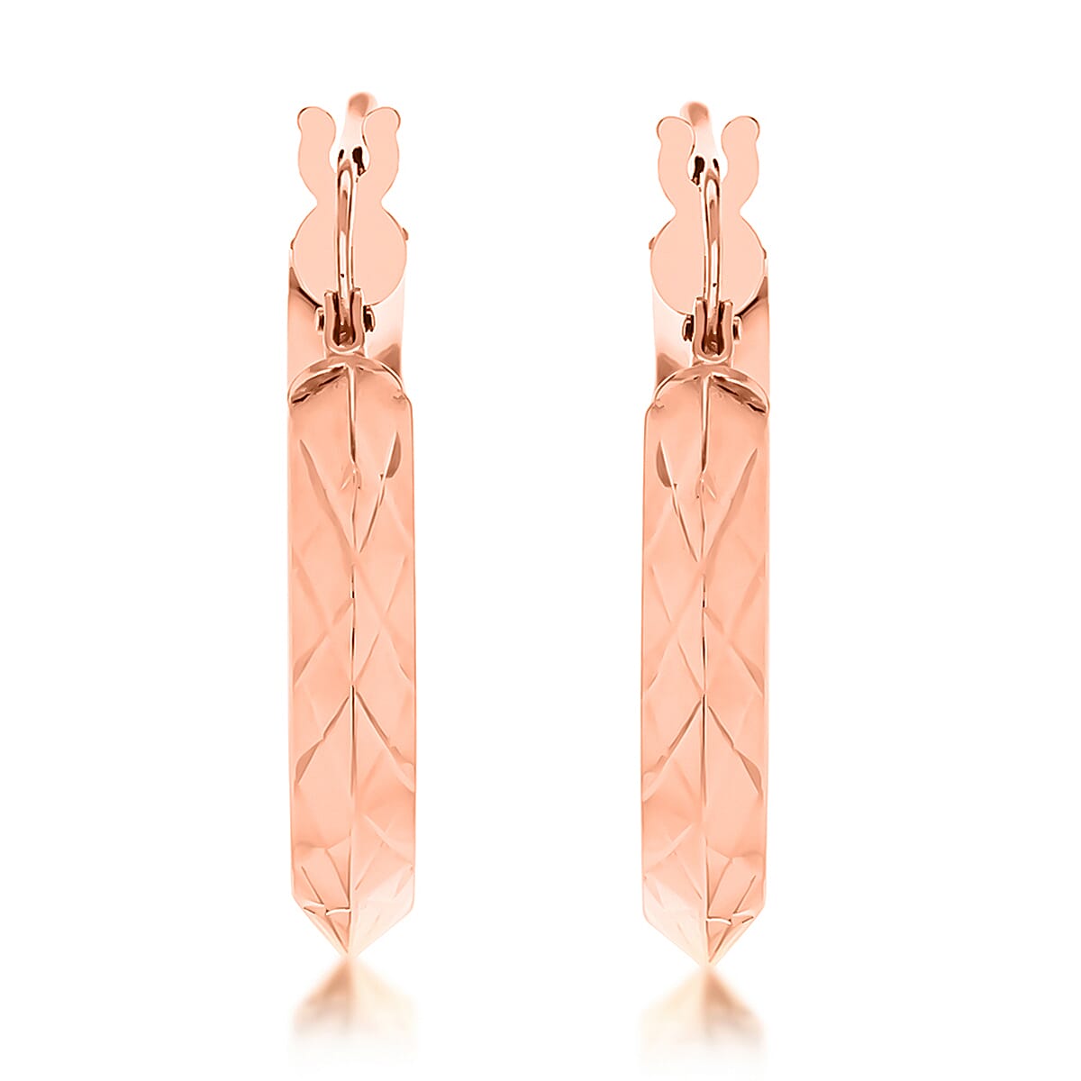 9K Rose Gold  Earring,  Gold Wt. 1.5 Gms