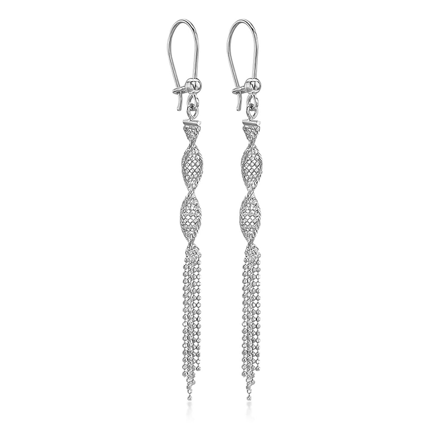 9K White Gold  Earring,  Gold Wt. 2.3 Gms