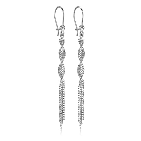 9K White Gold  Earring,  Gold Wt. 2.3 Gms