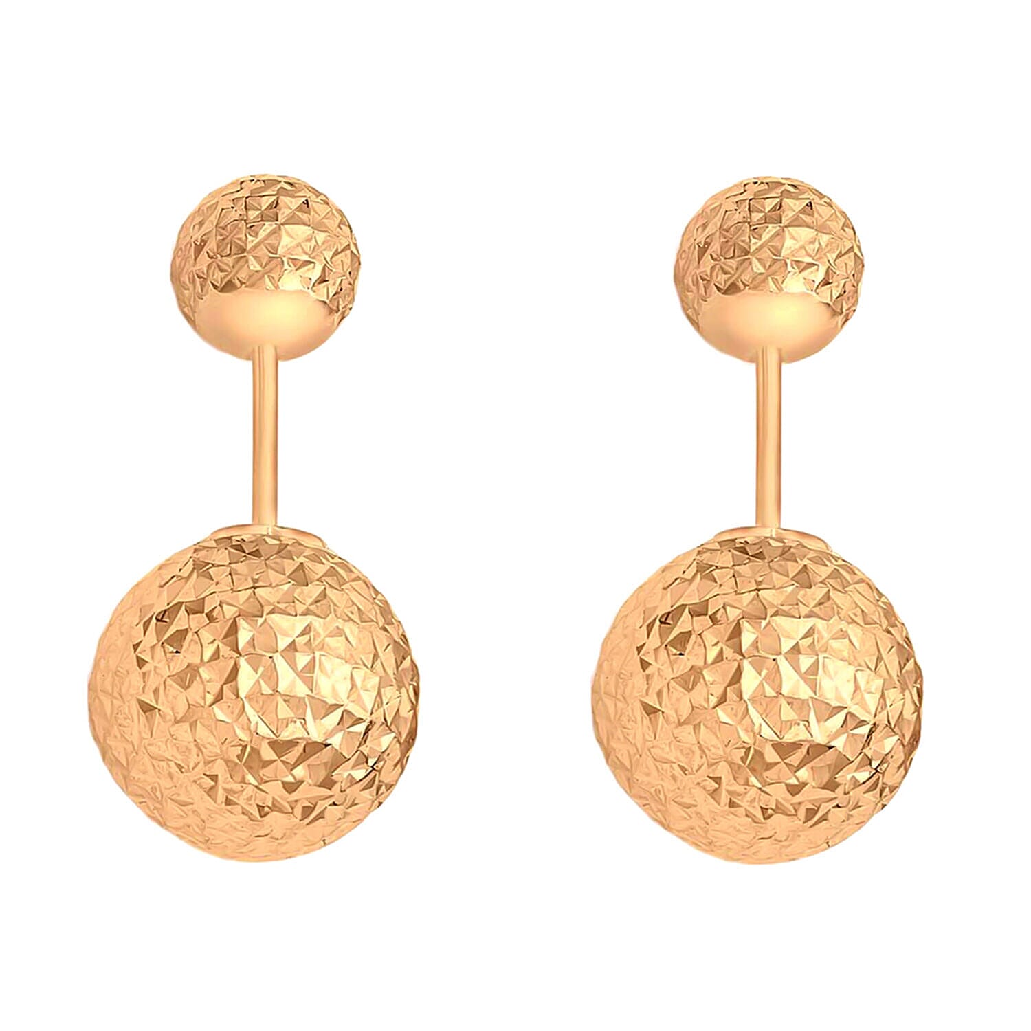 9K Rose Gold  Earring,  Gold Wt. 2.2 Gms