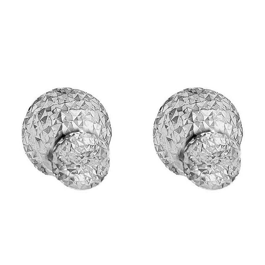 9K White Gold Earring, Gold Wt. 2.2 Gms