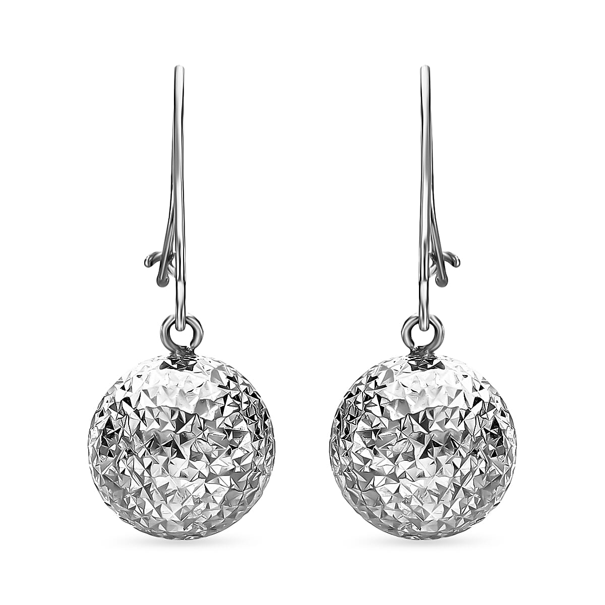 9K White Gold  Earring,  Gold Wt. 1.3 Gms