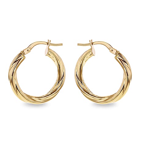 18K Yellow Gold  Earring,  Gold Wt. 1.4 Gms