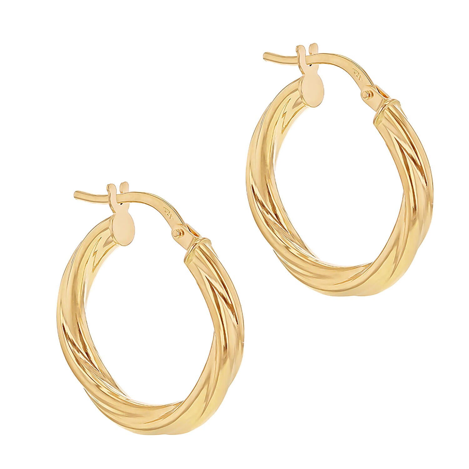 18K Yellow Gold  Earring,  Gold Wt. 1.4 Gms