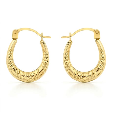 18K Yellow Gold  Earring,  Gold Wt. 0.6 Gms