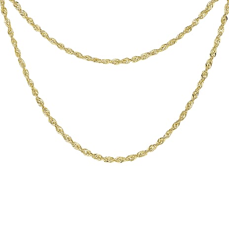 9K Yellow Gold  NecklaceE (Size - 16),  Gold Wt. 1.9 Gms