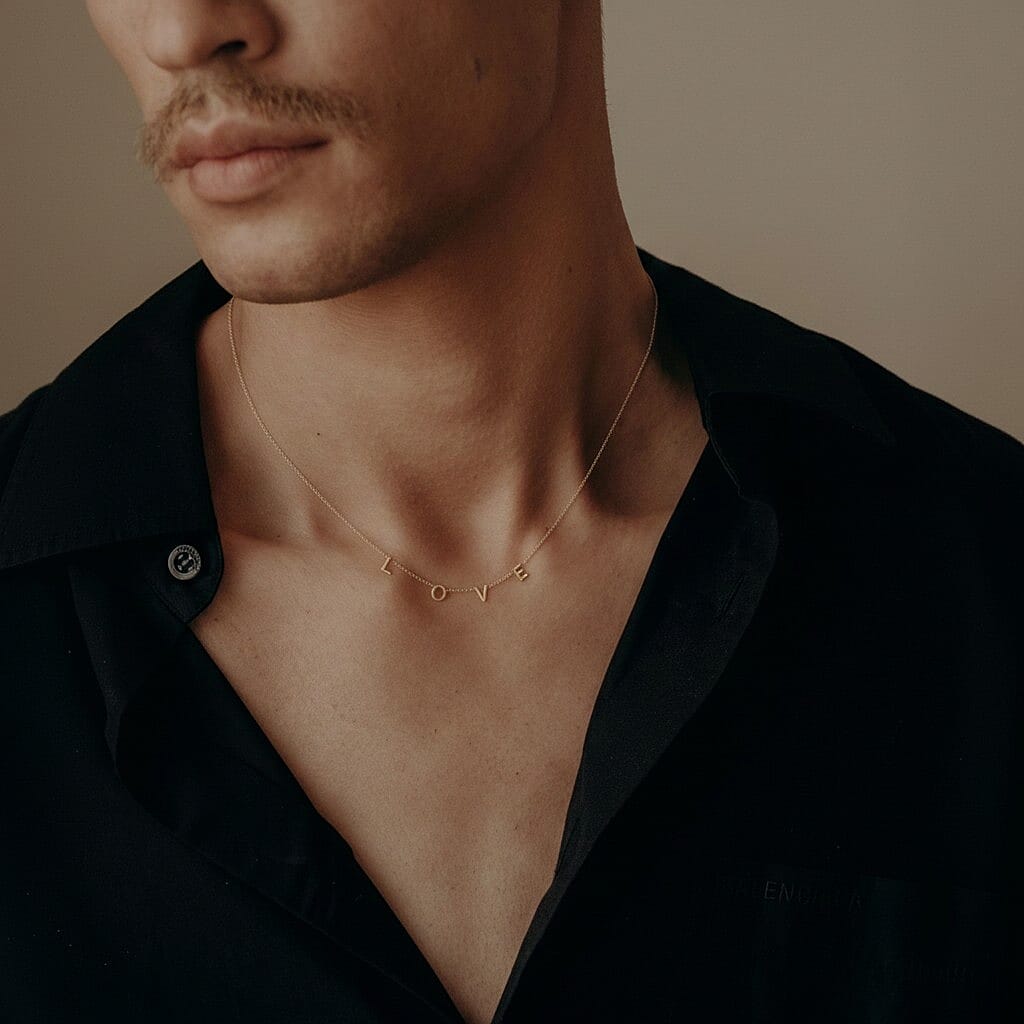 9K Yellow Gold  NecklaceE (Size - 15),  Gold Wt. 0.9 Gms