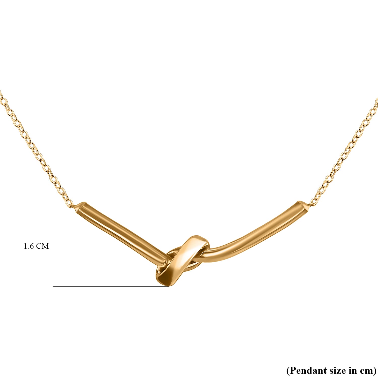 9K Yellow Gold  NecklaceE (Size - 16),  Gold Wt. 2.3 Gms