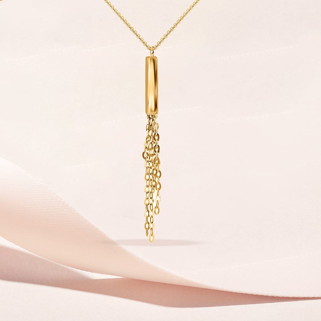 9K Yellow Gold  NecklaceE (Size - 16),  Gold Wt. 2.5 Gms
