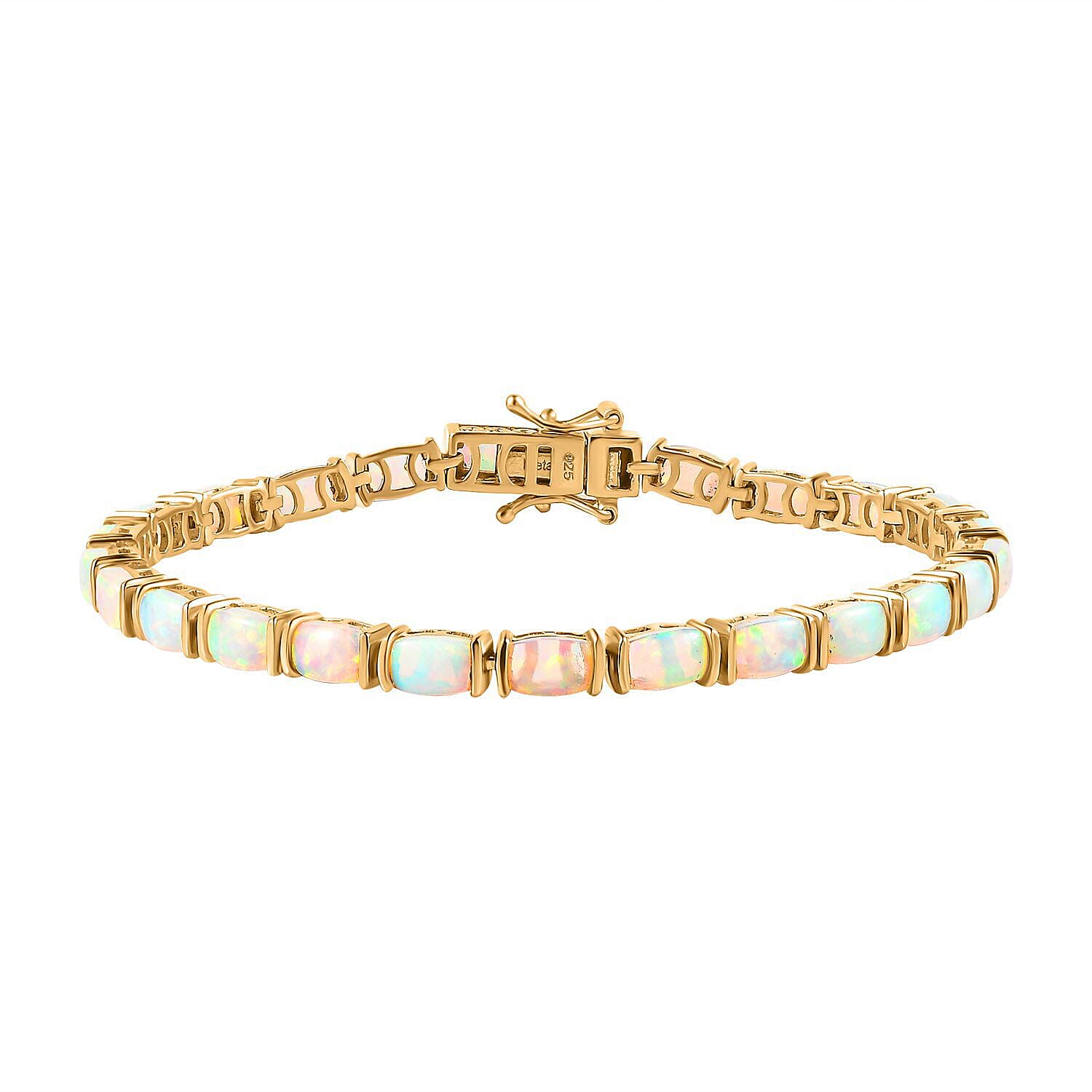 18k buying gold plated 925 Sterling Opal Bracelet