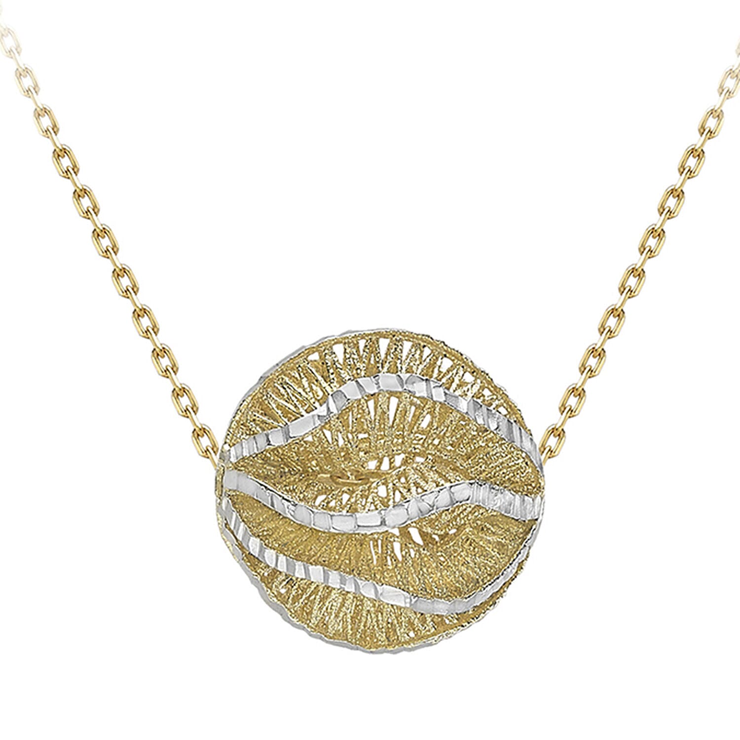 9K Yellow Gold  NecklaceE (Size - 16),  Gold Wt. 3.9 Gms