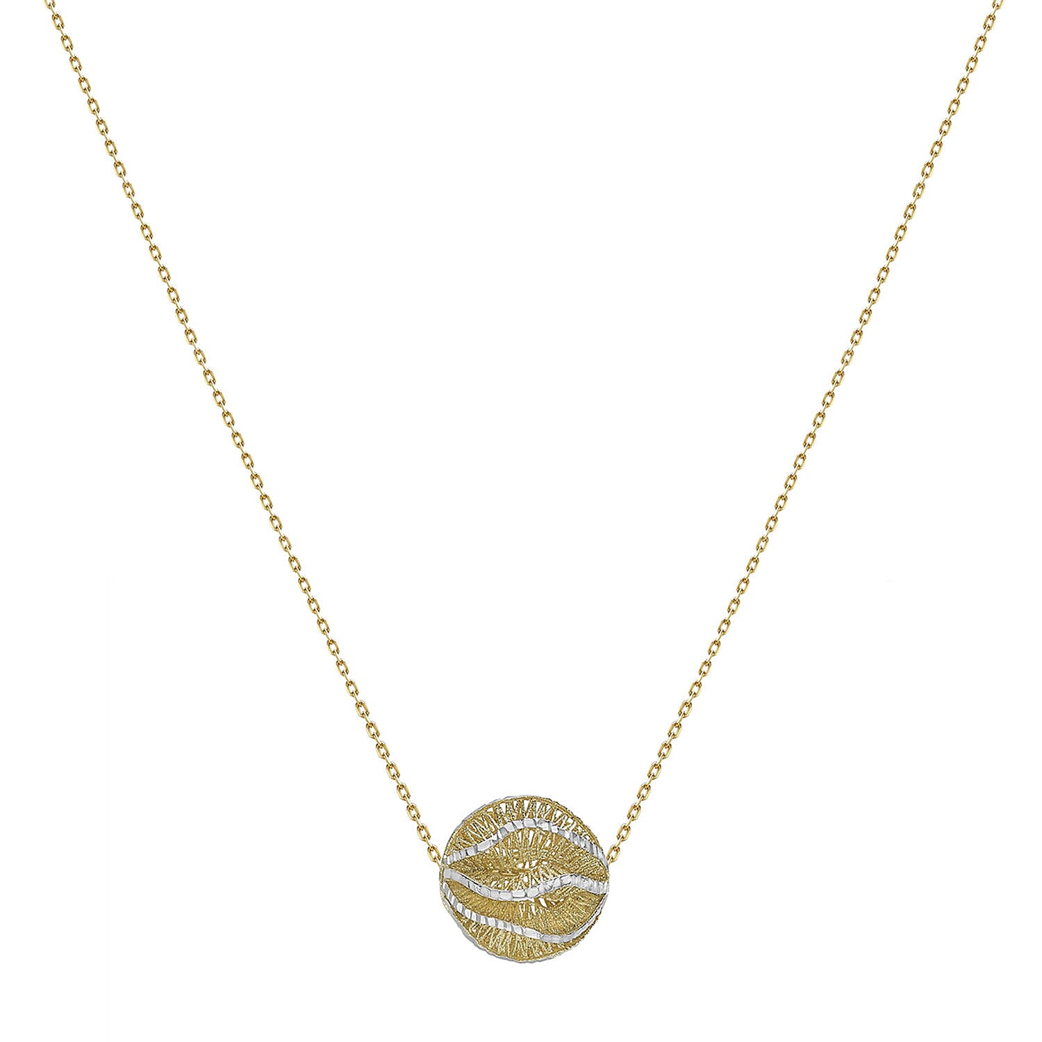 9K Yellow Gold  NecklaceE (Size - 16),  Gold Wt. 3.9 Gms