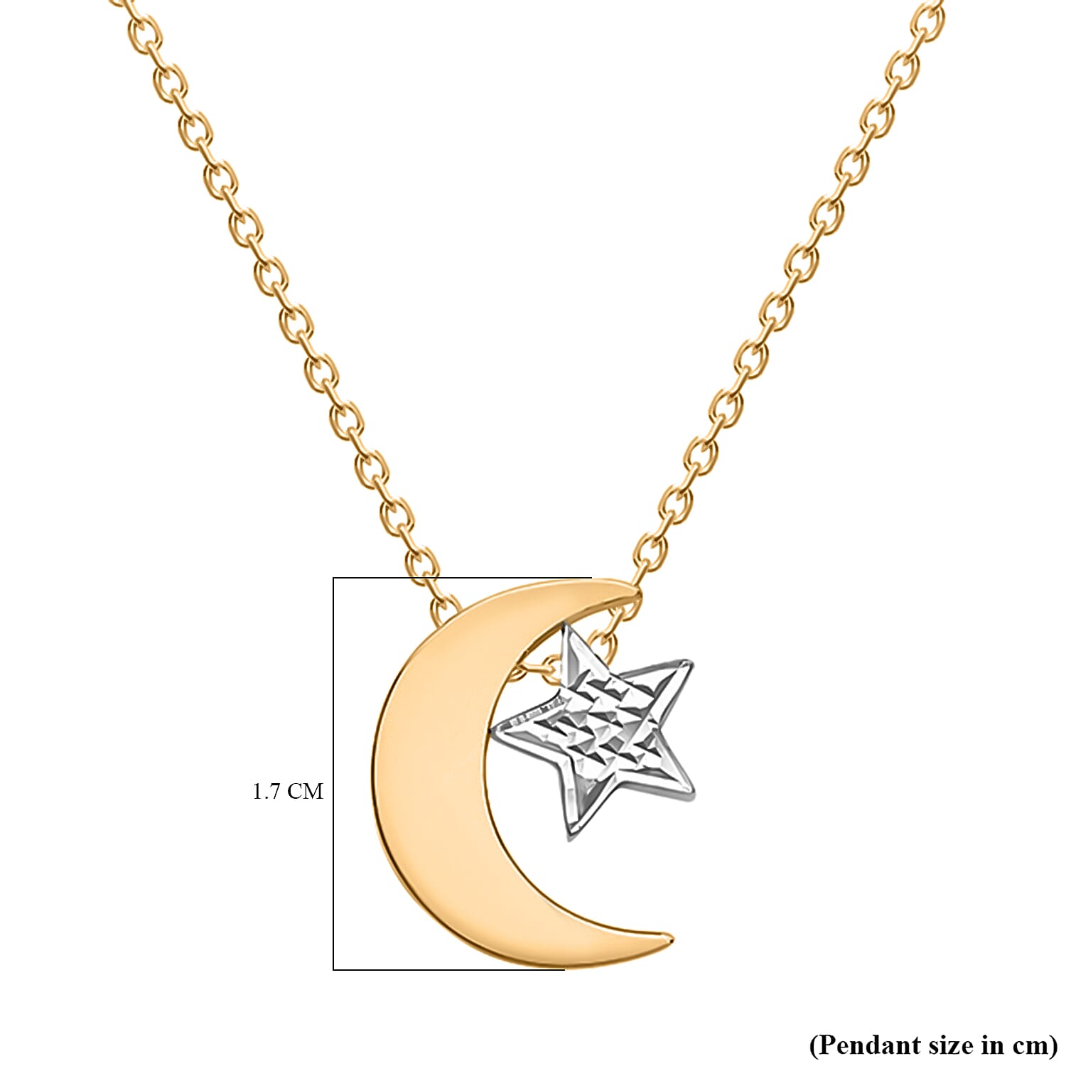 9K White Gold  NecklaceE (Size - 17),  Gold Wt. 2 Gms