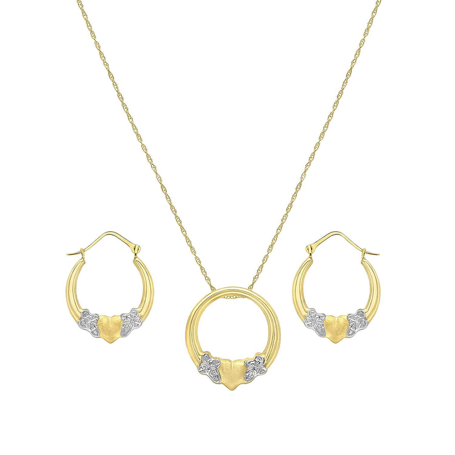 9K Yellow Gold  NecklaceE (Size - 18),  Gold Wt. 1.37 Gms