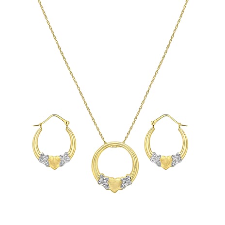 9K Yellow Gold  NecklaceE (Size - 18),  Gold Wt. 1.37 Gms