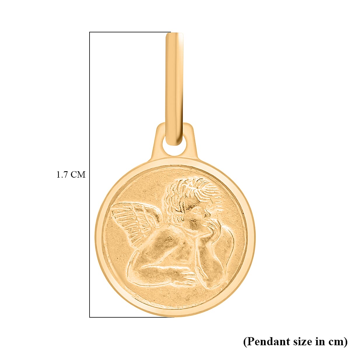 9K Yellow Gold  Pendant,  Gold Wt. 1 Gms