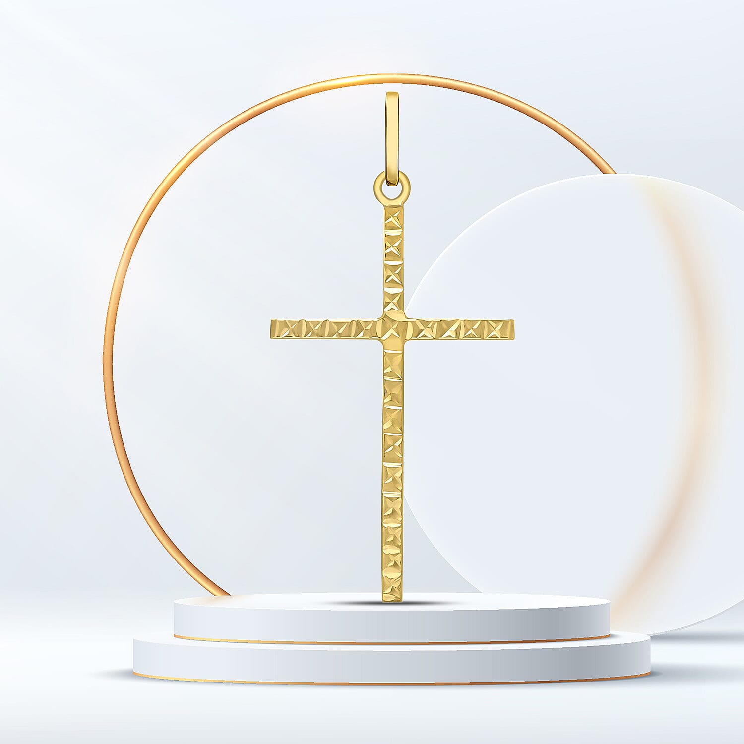 9K Yellow Gold  Pendant,  Gold Wt. 0.48 Gms