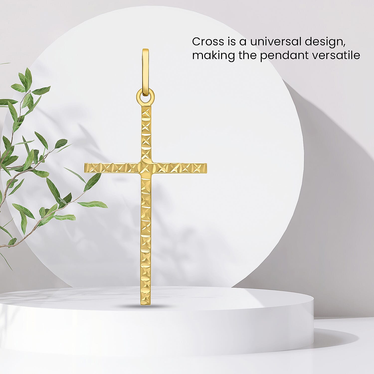 9K Yellow Gold  Pendant,  Gold Wt. 0.48 Gms