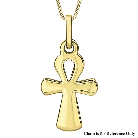 9K Yellow Gold  Pendant,  Gold Wt. 1.2 Gms