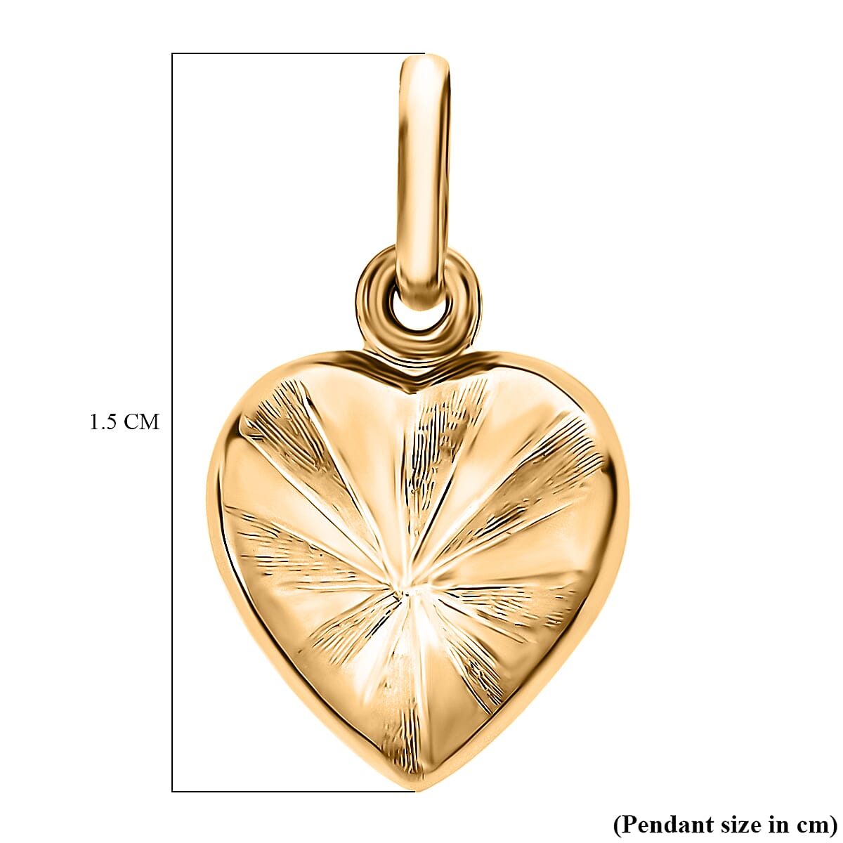 9K Yellow Gold  Pendant,  Gold Wt. 1.1 Gms
