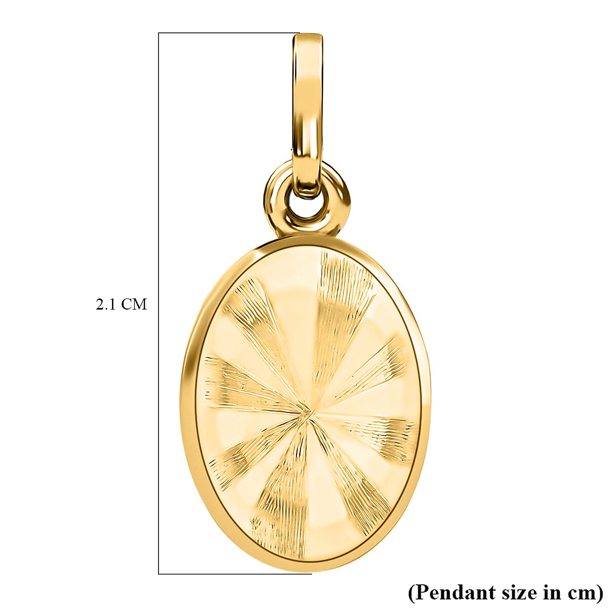 9K Yellow Gold  Pendant,  Gold Wt. 1.1 Gms
