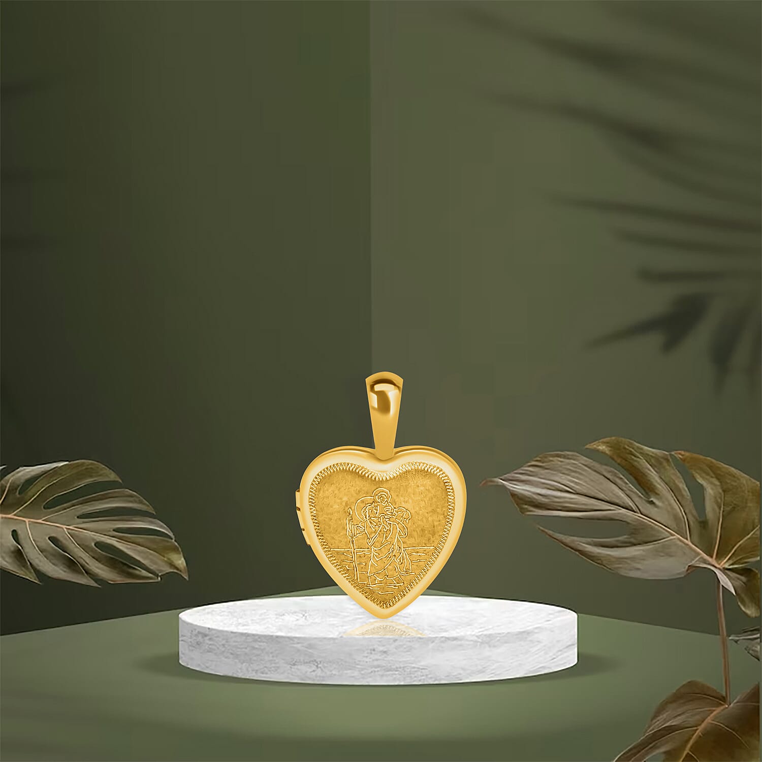 9K Yellow Gold  Pendant,  Gold Wt. 0.87 Gms